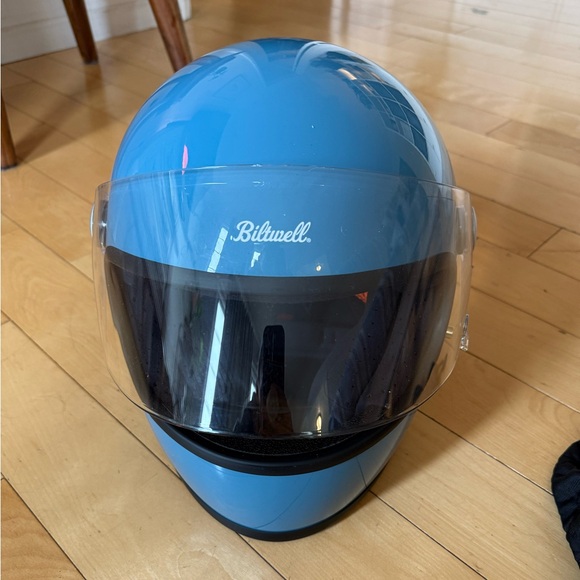 Biltwell // Gringo S motorcycle helmet dove blue size XS - Picture 4 of 9
